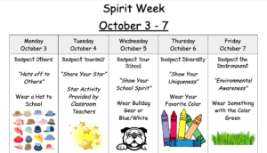Week of Respect-Spirit Week
