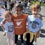 Three students at walk